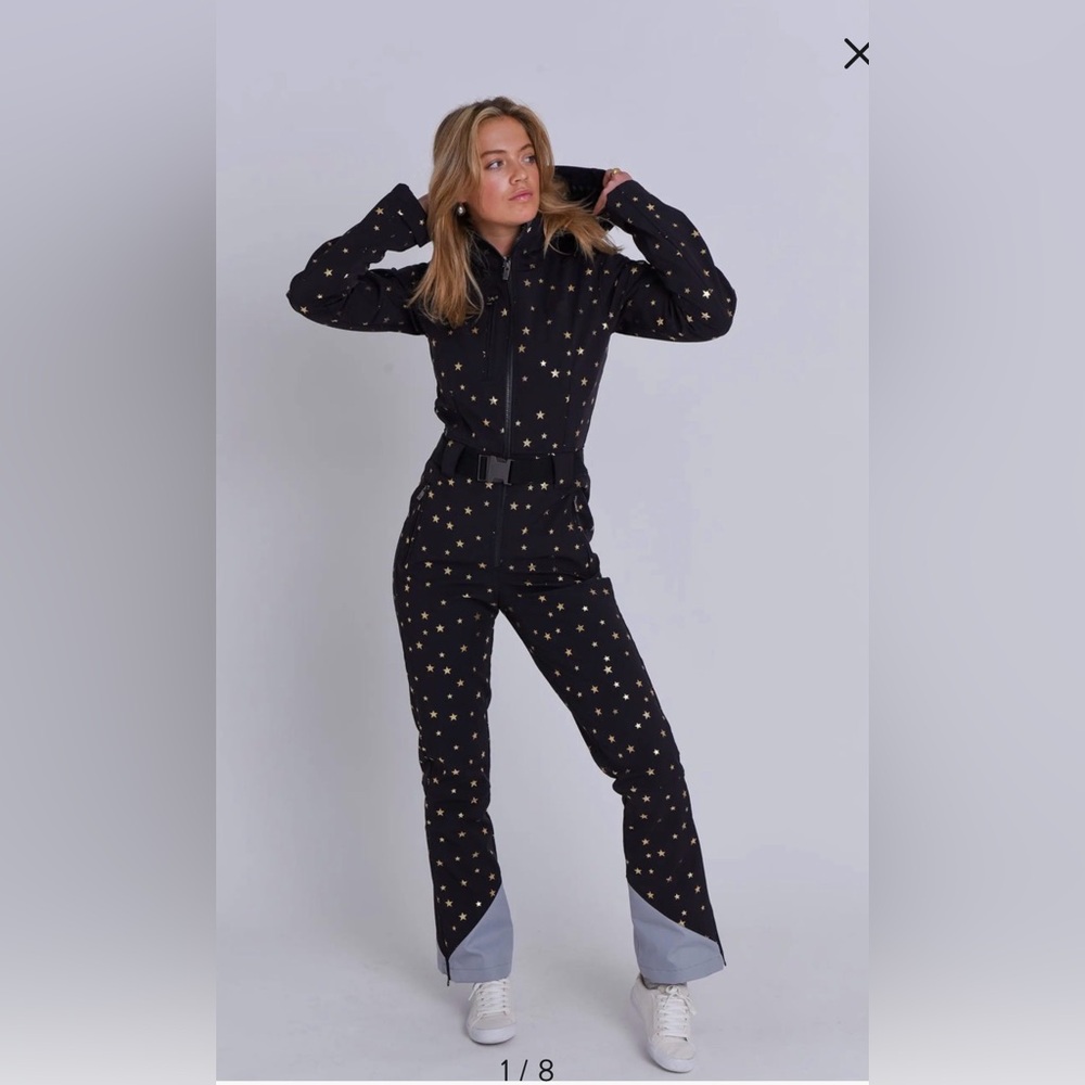 Black Star Print Jumpsuit